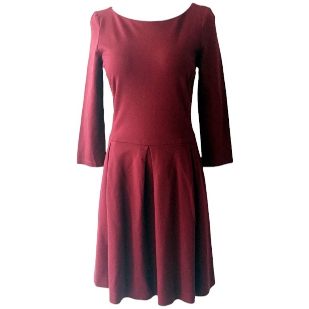 BANANA REPUBLIC Ponte Fit & Flare Skater Cocktail Dress With Pockets size 4 - Picture 5 of 13